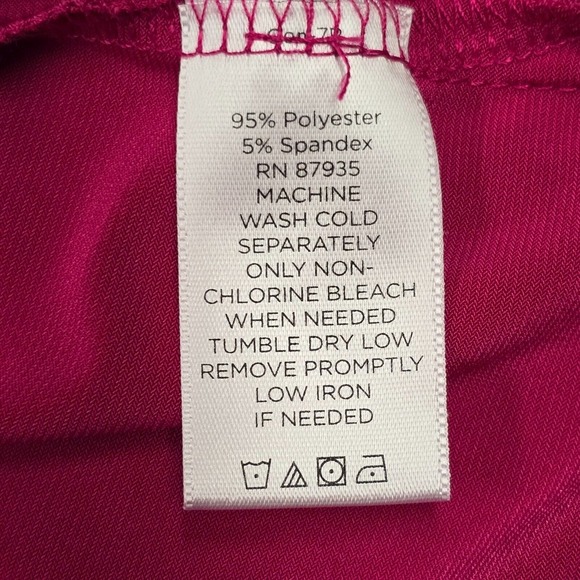 Susan Graver Top Women 1X Pink Liquid Knit Stretch Office Minimalist Casual Tank - Picture 5 of 8